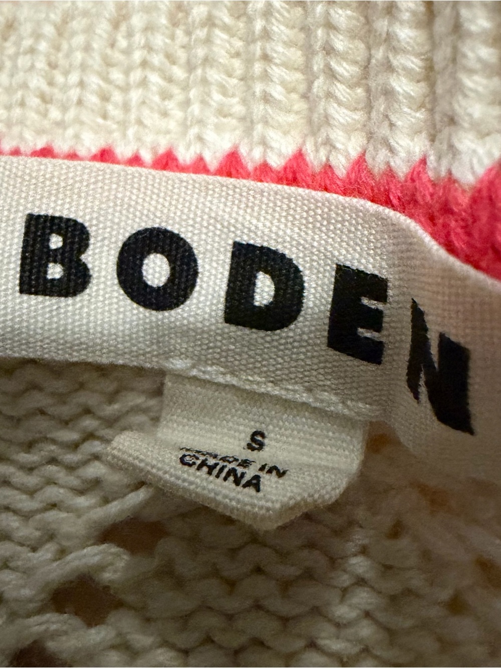 Boden Cotton Embroidered Cardigan, sz S - Picture 4 of 6